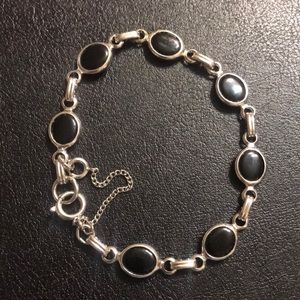 Black Onyx Open Cabochon bracelet